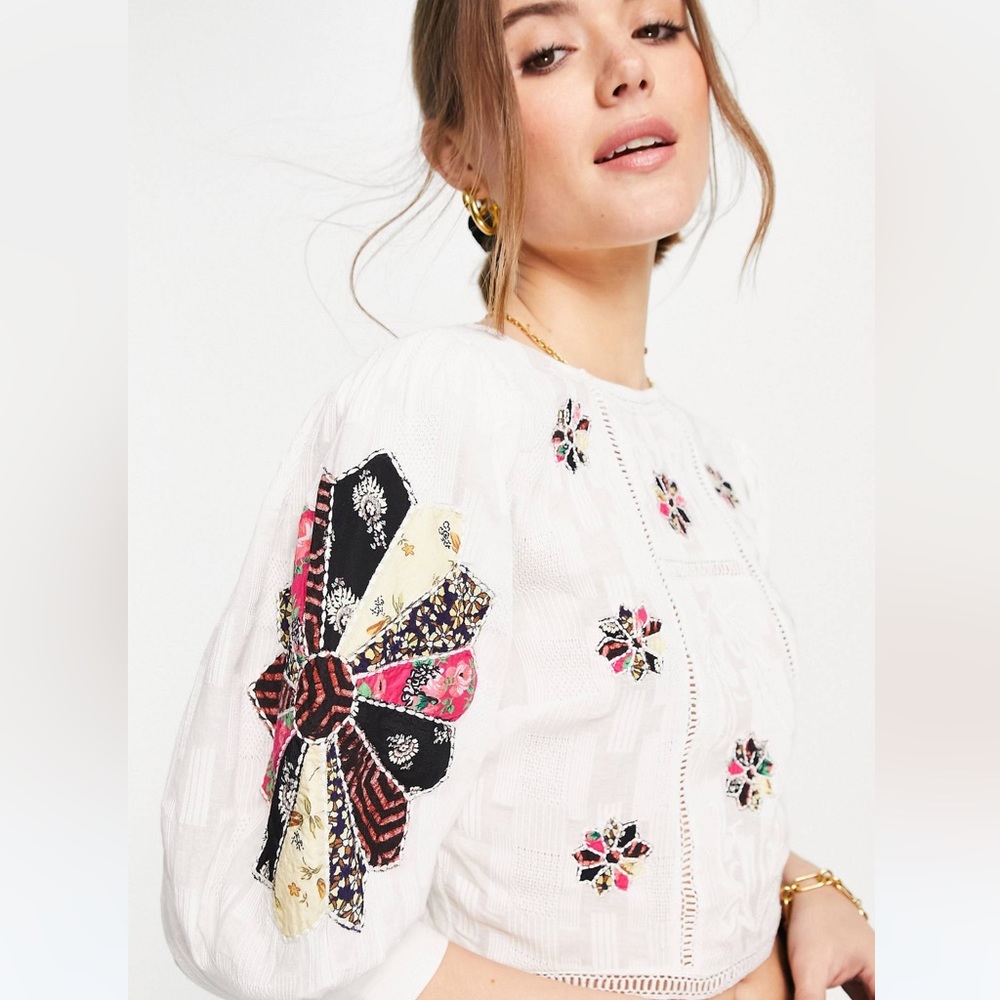 ASOS Embroidered Blouse - Picture 3 of 4